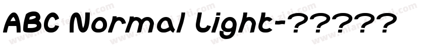 ABC Normal Light字体转换